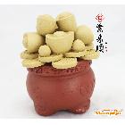 供應(yīng)【紫來順】宜興正品紫砂工藝品茶寵茶玩擺件 聚寶盆 兩色可選